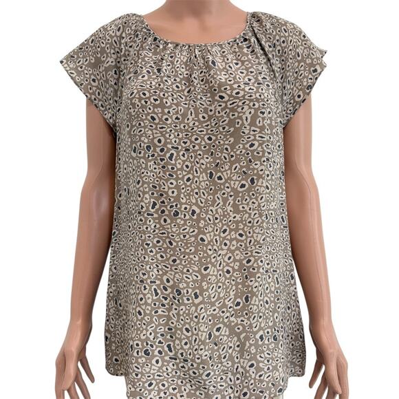 Banana Republic 10 silk abstract blouse top shell TB2 2146 - Picture 1 of 8